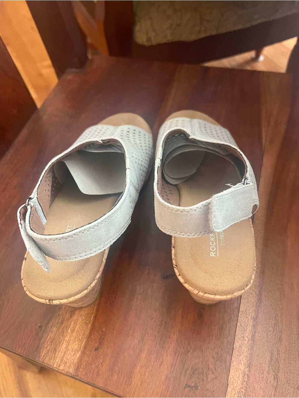 Rockport Women's Briah Wedge Sandal sling back beige size 9 - Picture 4 of 7
